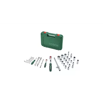 Bosch 1600A02Z9G 1/2 + 1/4 sada račne a nástrčných kľúčov, 56 ks, zelená