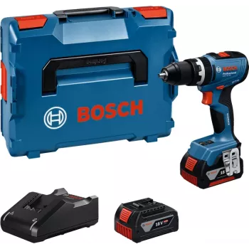 Bosch GSB 18V-65 Professional akumulátorový príklepový vŕtací skrutkovač, 18 V, 2x 5.0 Ah, L-BOXX (06019N3303)