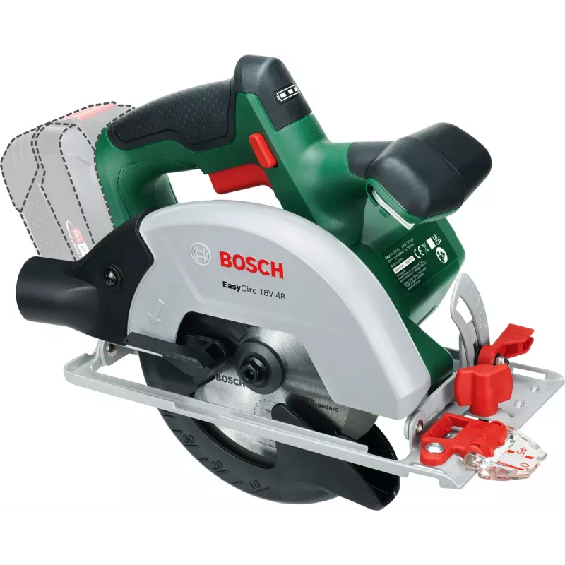 Bosch EasyCirc 18V-48 (Bare tool, Karton), drevo, zelená, 25 cm, 4200 ot/min, 9 cm, 2 cm