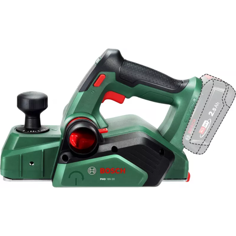 Bosch PHO 18V-20 (Bare tool, Carton), zelená, 2 mm, batéria, 18 V, 171 mm, 291 mm