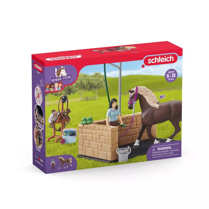 schleich HORSE CLUB umývacia plocha s Emily & Luna, zviera, konská stajňa, kone, 5 rokov, viacfarebné, plast