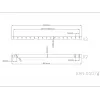 Multibrackets M predlžovacia tyč stropný držiak čierny 3000mm