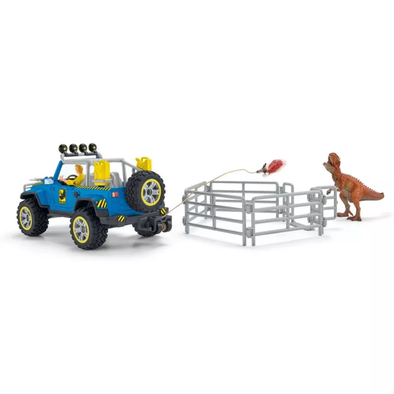 schleich Dinosaurs terénne vozidlo s dinosauřou základňou