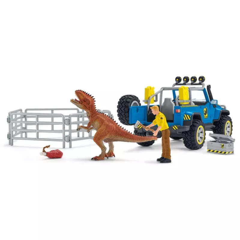 schleich Dinosaurs terénne vozidlo s dinosauřou základňou