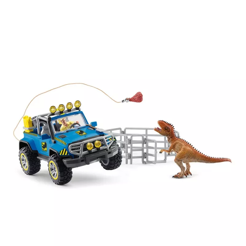 schleich Dinosaurs terénne vozidlo s dinosauřou základňou