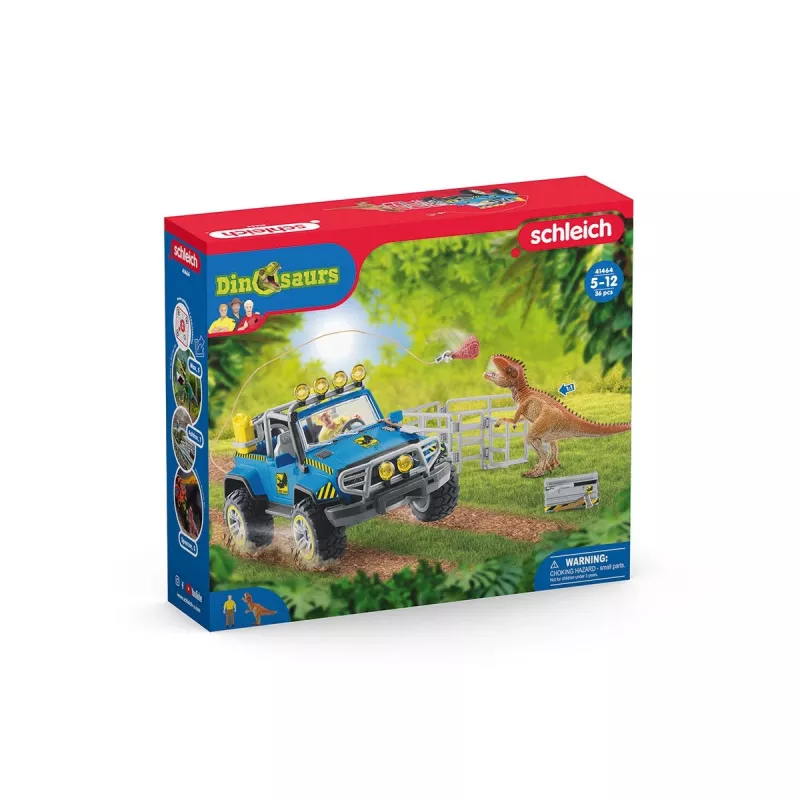 schleich Dinosaurs terénne vozidlo s dinosauřou základňou
