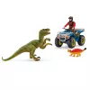 Hracia sada Schleich Dinosaurs Quad únik pred velociraptorom