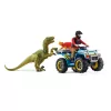 Hracia sada Schleich Dinosaurs Quad únik pred velociraptorom