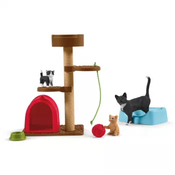 Hracia sada Schleich FARM WORLD zábava s roztomilými mačiatkami