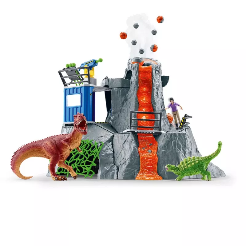 Zviera Schleich Dinosaurs Volcano Expedition Base Camp viacfarebné 42564