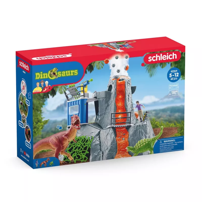 Zviera Schleich Dinosaurs Volcano Expedition Base Camp viacfarebné 42564