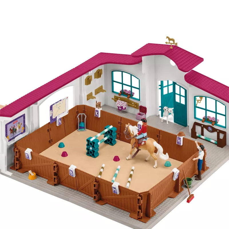 schleich jazdecká hala Peppertree, akčné/dobrodružné, jazdecký turnaj, kone, 5 rok(y), viacfarebné, plast