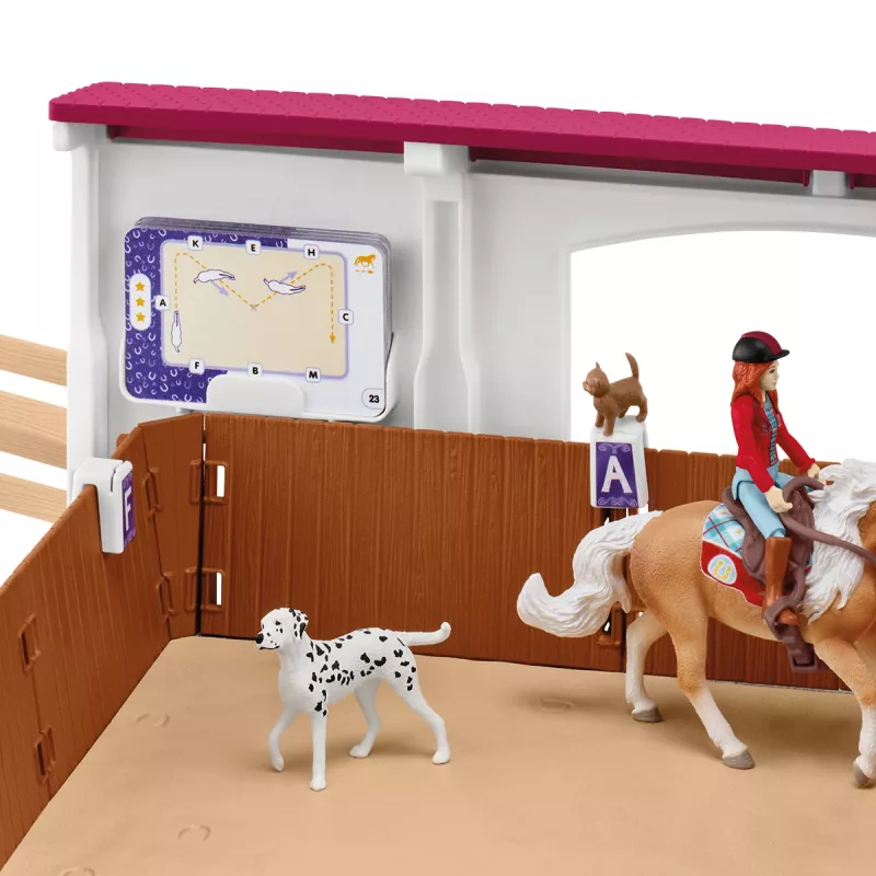 schleich jazdecká hala Peppertree, akčné/dobrodružné, jazdecký turnaj, kone, 5 rok(y), viacfarebné, plast