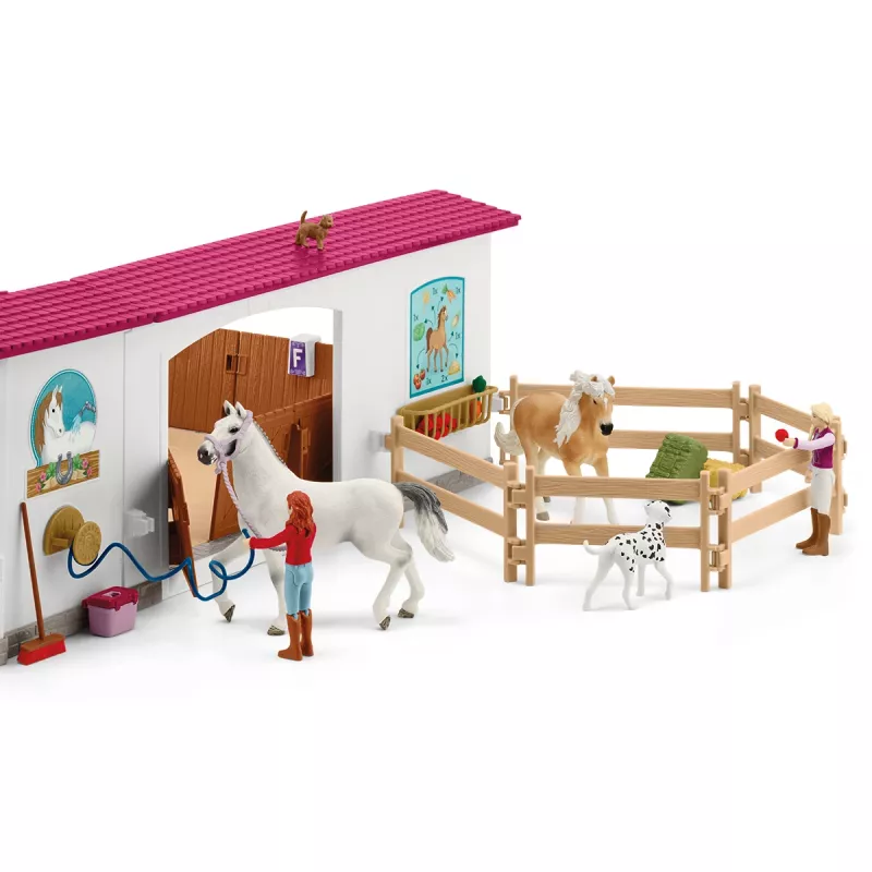 schleich jazdecká hala Peppertree, akčné/dobrodružné, jazdecký turnaj, kone, 5 rok(y), viacfarebné, plast