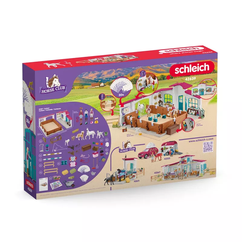schleich jazdecká hala Peppertree, akčné/dobrodružné, jazdecký turnaj, kone, 5 rok(y), viacfarebné, plast