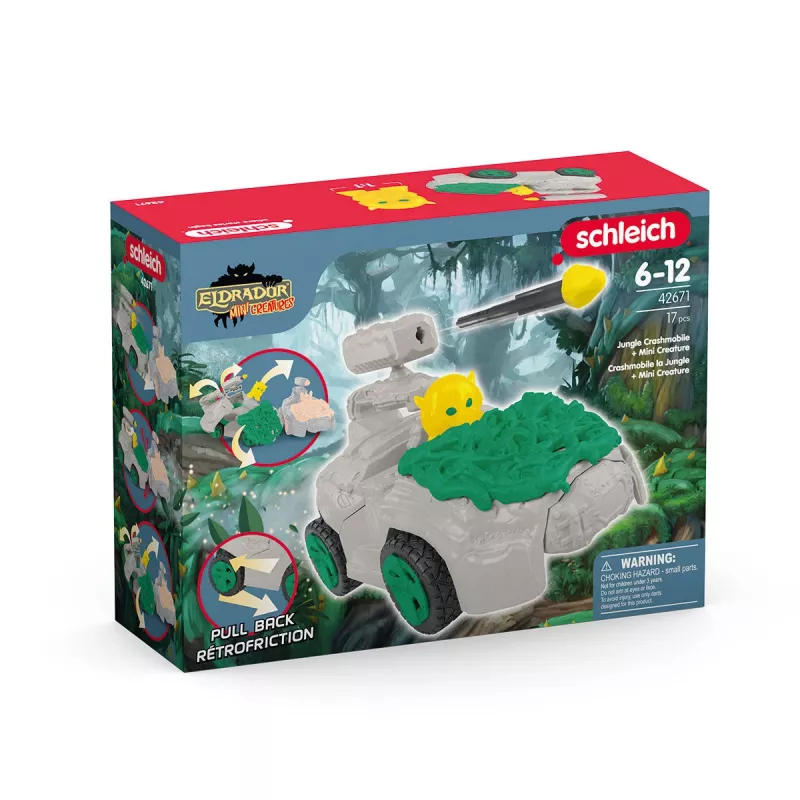 Jungle CrashMobile s mini kreatúrou Schleich 42671 viacfarebné