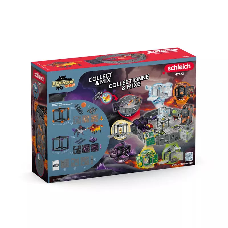 Akčná/dobrodružná hra Schleich BattleCave Arena láva vs. tieň viacfarebné