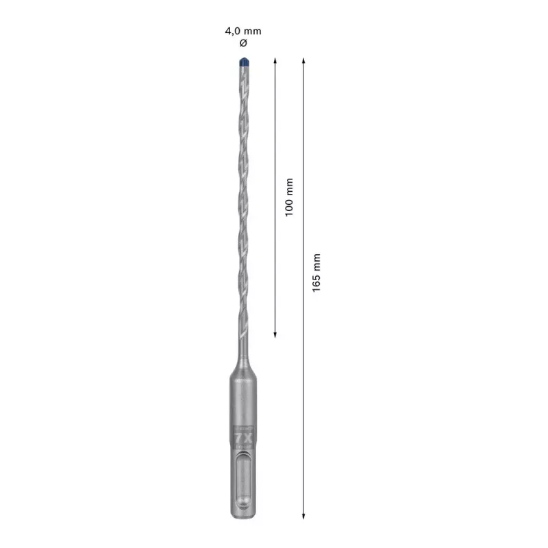 Vrták Bosch SDS plus-7X 4 mm 165 mm 1 kus