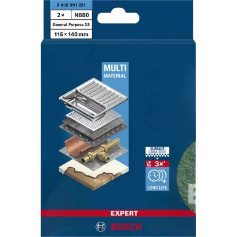 Bosch 2 608 901 221 ručné brúsne príslušenstvo brúsna podložka veľmi jemná zrnitosť 2 ks