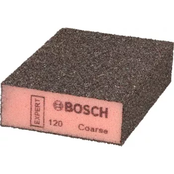 Brúsna špongia Bosch 2608901678 Combi Block na ručné brúsenie dreva a laku, zaoblená hrana a ostrá strana, Bosch povrchová štruktúra