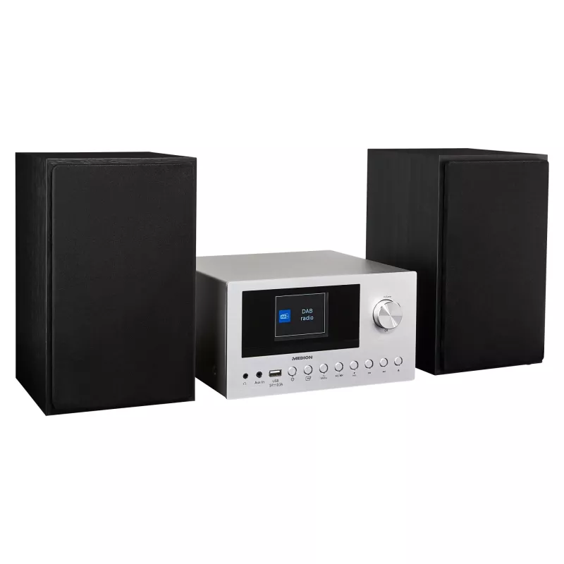 MEDION LIFE P85003 domáci audio mikrosystém 30 W čierna, strieborná