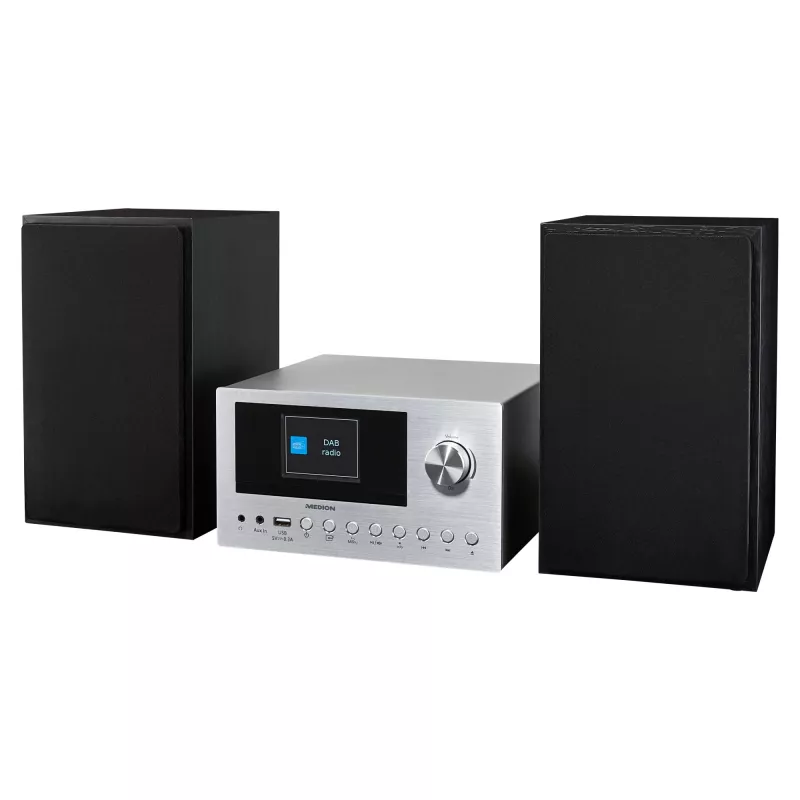 MEDION LIFE P85003 domáci audio mikrosystém 30 W čierna, strieborná