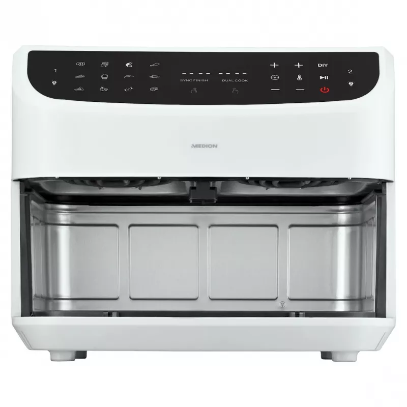 MEDION LIFE P20 Double 8.7 L 2600 W teplovzdušná fritéza biela