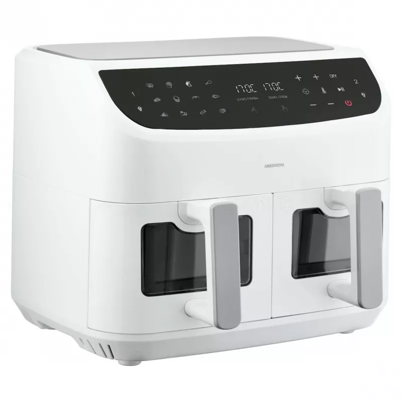 MEDION LIFE P20 Double 8.7 L 2600 W teplovzdušná fritéza biela