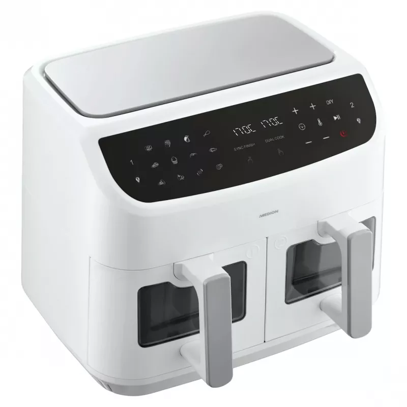MEDION LIFE P20 Double 8.7 L 2600 W teplovzdušná fritéza biela