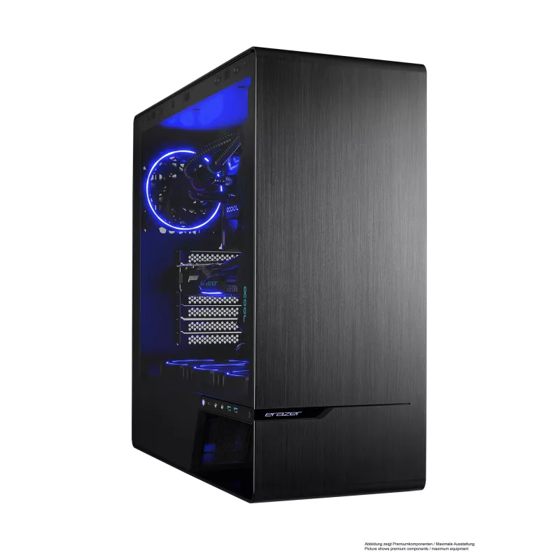 ERAZER Enforcer X10 Intel® Core™ i7 i7-14700KF 32 GB DDR5-SDRAM 1 TB SSD NVIDIA GeForce RTX 4070 Ti Super Windows 11 Home stolový počítač čierny