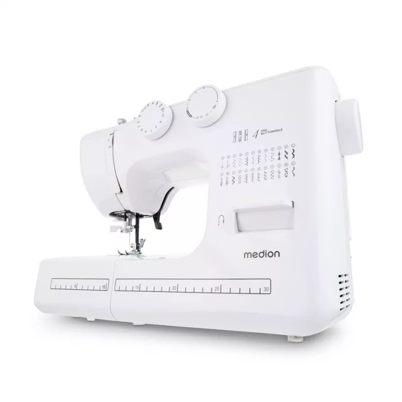 Šijací stroj MEDION LIFE SM60 elektrický 60W 3 cievky biely