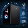 ERAZER Bandit P20 MD35462 Intel Core Ultra 7 265F 32 GB DDR5-SDRAM 1 TB SSD NVIDIA GeForce RTX 5070 Windows 11 Tower PC čierna