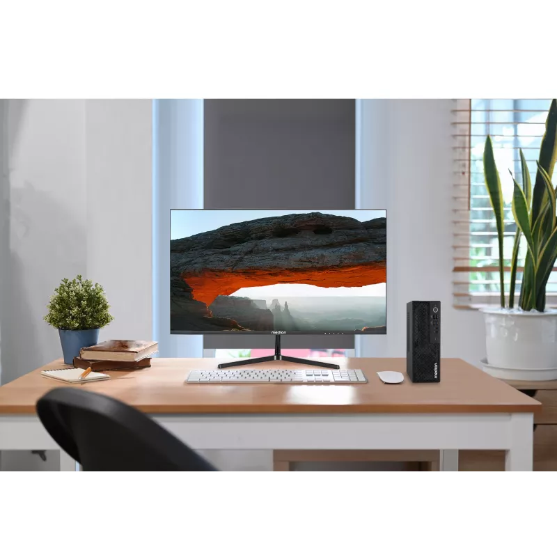 Mini-PC MEDION PICOWORX T80III MD340020 — Intel Core Ultra 5 226V, 16 GB DDR5, 512 GB SSD, Intel Arc 130V, Windows 11 Home, čierna