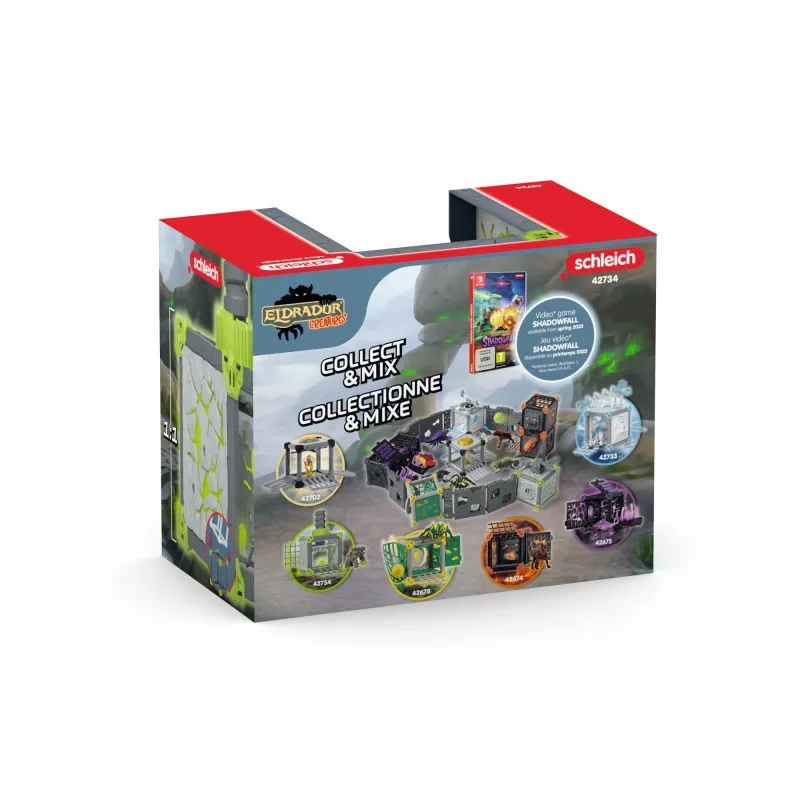schleich ELDRADOR CREATURES BattleCave Steinbrecher, akčné/dobrodružné, monštrá a draky, kamenný svet, 7 rokov, zelená, sivá