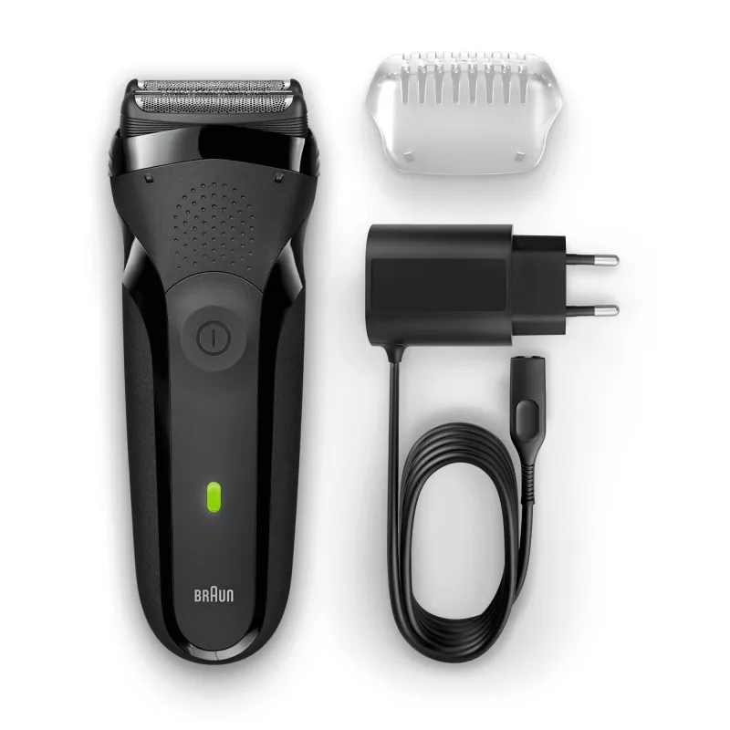 Braun Series 3 300s fóliový holiaci strojček zastrihávač čierny