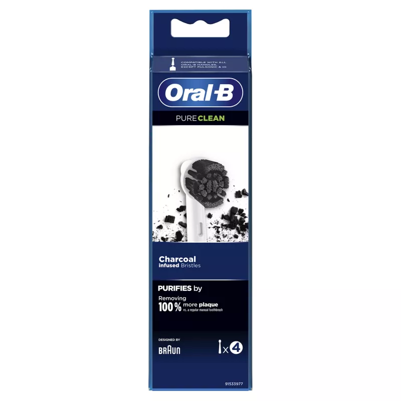 Oral-B Pure Clean náhradné hlavice zubnej kefky, 4 ks, biele (350053)