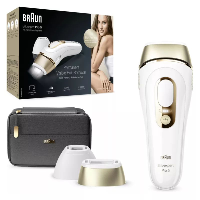 Braun Silk-expert Pro Silk·expert Pro 5 PL5140 Intense Pulsed Light (IPL) zlatá, biela
