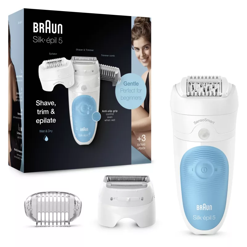 Braun Silk-épil 5 SES 5-605 28 pinzet modrá, biela