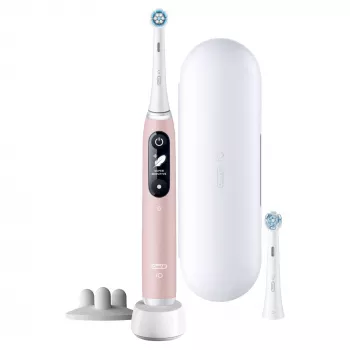 Oral-B iO 6S vibračná zubná kefka pre dospelých ružová, biela