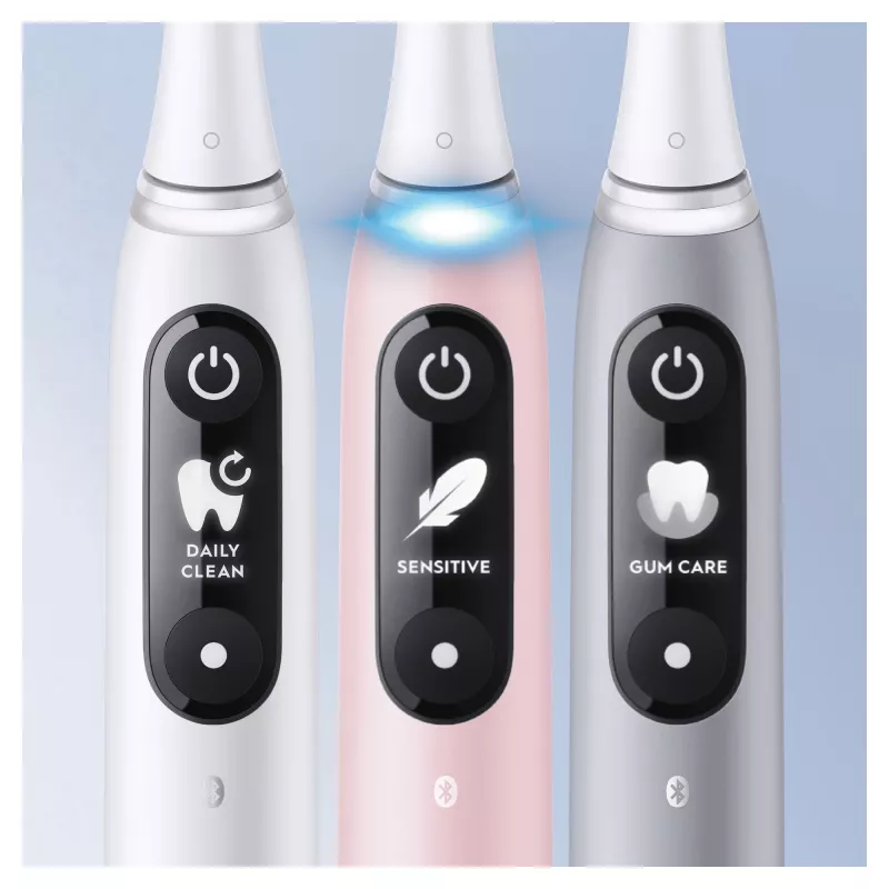 Oral-B iO 6S vibračná zubná kefka pre dospelých ružová, biela