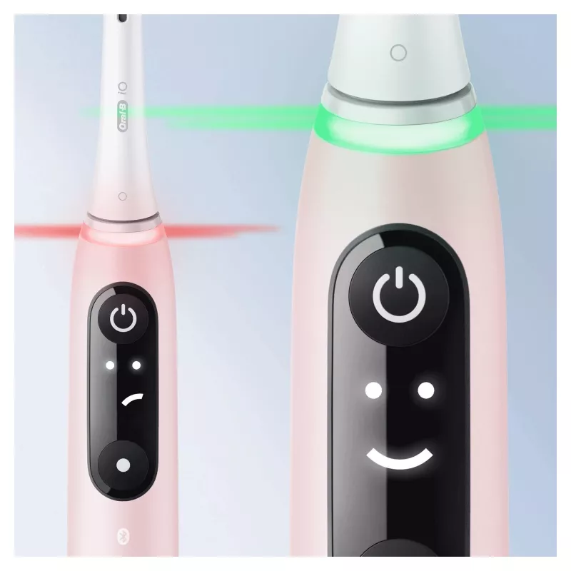 Oral-B iO 6S vibračná zubná kefka pre dospelých ružová, biela