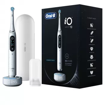 Oral-B iO Series 10 zubná kefka pre dospelých rotačno-oscilačná biela