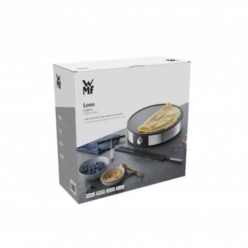 WMF Lono Crêperie prístroj na palacinky 1 palacinka(y) 1600 W čierna, strieborná