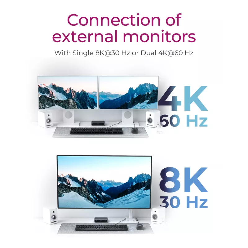 ICY BOX IB-HUB801-TB4 Thunderbolt 4 40000 Mbit/s antracitový, čierny