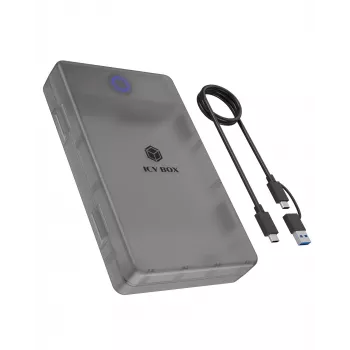 ICY BOX Spade Base 388 puzdro pre 2,5 palca/3,5 palca SATA SSD/HDD