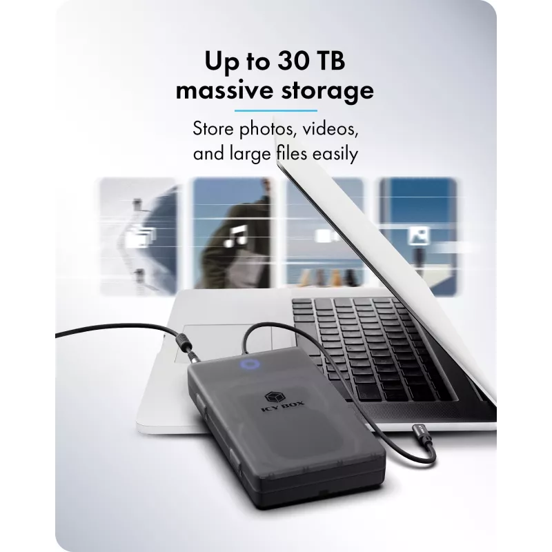 ICY BOX Spade Base 388 puzdro pre 2,5 palca/3,5 palca SATA SSD/HDD