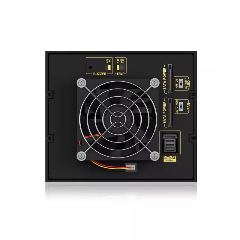 ICY BOX IB-574SSK-12G 8,89 cm (3,5 palca) backplane čierny