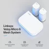 Linksys Velop Micro 6 Mesh systém – dvojpásmový WiFi 6 AX3000 (balenie 3 ks)
