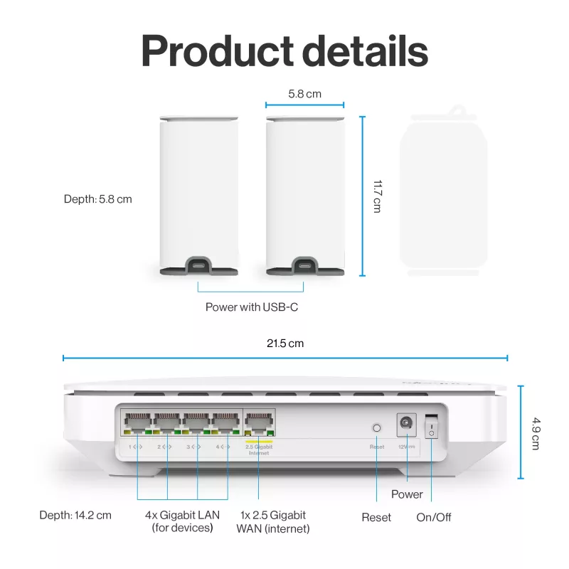 Linksys Velop Micro 6 Mesh systém – dvojpásmový WiFi 6 AX3000 (balenie 3 ks)