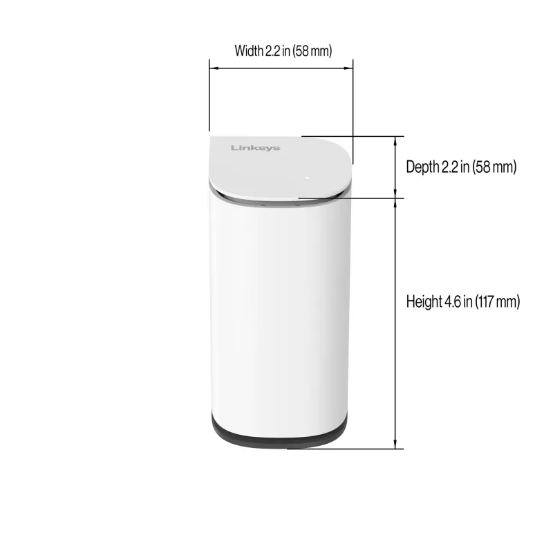 Linksys Velop Micro 6 Mesh systém – dvojpásmový WiFi 6 AX3000 (balenie 3 ks)